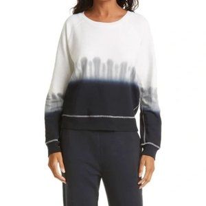 Rails Theo Long Sleeve Pullover Sweater Charcoal Dip Dye